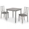 vidaXL Set mobilier de bucătărie, 3 piese, gri, MDF