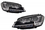 Faruri 3D LED Volan Dreapta compatibil cu VW Golf VII (2012-2017) R-Line LED Semnalizare Dinamica HLVWG7RLLEDFWRHD