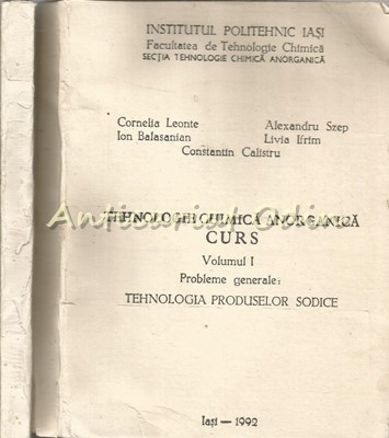 Tehnologie Chimica Anorganica. Curs - Cornelia Leonte, Ion Balasanian