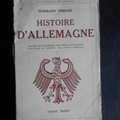 Histoire d'Allemagne - Hermann Pinnow (carte in limba franceza)