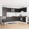 vidaXL Dulap baza chiuvetă cu ușă Porto 2 pcs Negru 80 x 46 x 84.5 cm 3315022