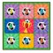 Set de Fotbal Flippy, Joc Recreativ Pentru Copii, Minge cu Scai, Plansa din Material textil, 150 x 150 cm, Model Trofeu, Multicolor