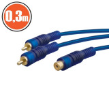 Cablu RCA fisa 2x RCA - soclu 1 x RCA 0,3 m Best CarHome, Carguard