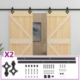Usa glisanta cu set feronerie, 80 x 210 cm, lemn masiv de pin