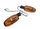 SET SEMNALIZARI MOTO ATV SCUTER STICLA GALBENA M10