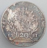 Moneda Bavaria - 20 Kreuzer 1781 - A - Argint, Europa