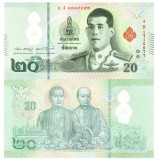 Thailanda 20 Bath 2022 P-142 Polimer UNC