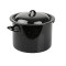 Oala emailata 40l neagra Handy KitchenServ