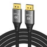 Cablu Displayport 8K60Hz/4K144Hz 9m brodat Negru, kport13-09