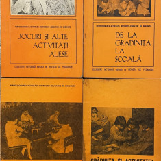 Lot 4 carti pedagogie perioada comunista. Revista de pedagogie