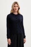 United Colors of Benetton cardigan din amestec de l&acirc;nă culoarea bleumarin, light, 102HD502B