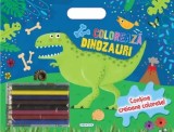 Cumpara ieftin Coloreaza dinozauri. Contine creioane colorate!/***