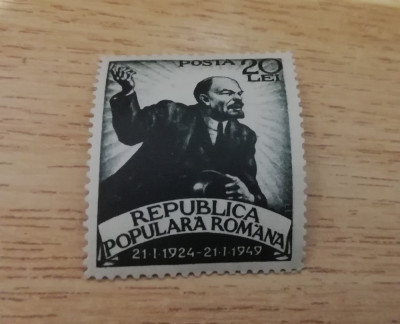 M1 TX8 7 - 1949 - 25 de ani de la moartea lui VI Lenin foto