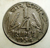 1.660 INDIA 1/4 RUPEE RUPIE 1954, Asia, Cupru-Nichel