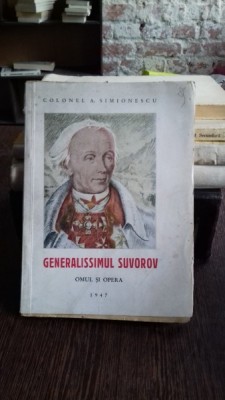 GENERALISSIMUL SUVOROV - I. SIMIONESCU foto