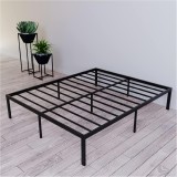 Cadru Pat Metalic,Asamblare Usoara, Negru, 149x200x36 cm - CN