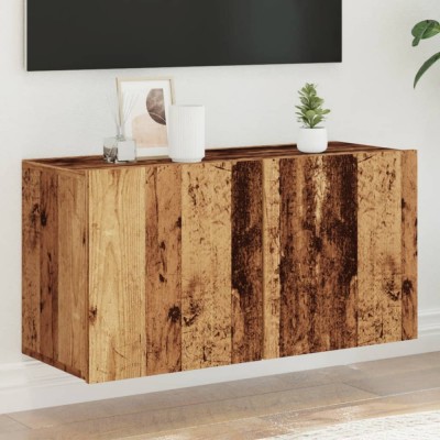 vidaXL Comodă TV de perete, lemn vechi, 80x30x41 cm 857666 foto