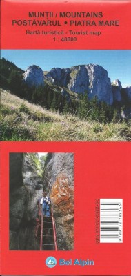 Mountains / Muntii Postavarul &amp;amp; Piatra mare - Tourist map / Harta turistica 1 : 40 000 foto