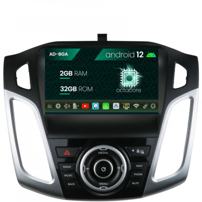 Navigatie Ford Focus 3 (2011-2019), Android 12, A-Octacore 2GB RAM + 32GB ROM, 9 Inch - AD-BGA9002+AD-BGRKIT144 foto