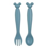 Set Utensile Plastic Bebeluș - Ciel, Design Mickey Mouse, CMCLASS