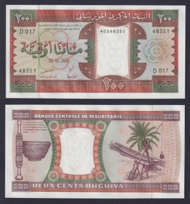 Mauritania 2002 - 200 ouguiya UNC foto