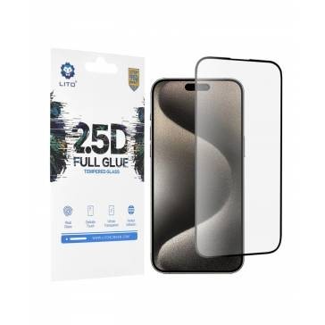 Geam Soc Protector FullGlue Glass iPhone 15 Pro Max , iPhone 15 Plus, iPhone 16 foto