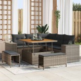 VidaXL Set de canapele pentru grădină 8 pcs Gri 100 x 100 x 71 cm