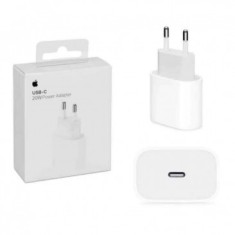 INCARCATOR RETEA USB APPLE MU7V2ZM , FAST CHARGE, 20W, 1 X USB TYPE-C, ALB, BLISTER