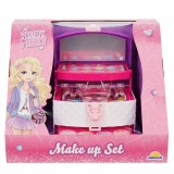 Set de make-up in gentuta, Preety Pinky, cu 3 sertare