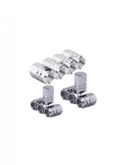 Set 12 capace hexagonale argintii pentru valva auto, aliaj aluminiu, lungime 1.8 cm