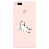 Husa silicon pentru Xiaomi Mi A1, Cute Dog Streching