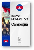 eSIM Internet Cambodgia, valabil 7 zile, trafic Nelimitat, Premium