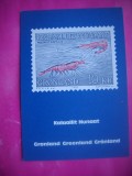 HOPCT 16205 TIMBRE PE CARTE POSTALA GROENLANDA 1982 --DANEMARCA -EUROPA -NECIRCULATA