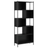 Biblioteca, negru, 72x28x172 cm, lemn prelucrat
