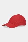 United Colors of Benetton șapcă de baseball din bumbac culoarea rosu, uni, 6NFPUA01C