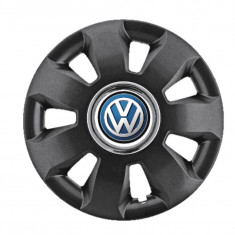 Set 4 Capace Roti pentru Volkswagen, model Ares Black, R16