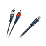 Cablu Y RCA Mama - 2xRCA Tata 0.2 m, Oem