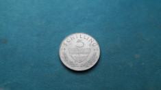 5 Schilling Austria 1964 silingi argint foto