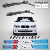 Cumpara ieftin Ștergătoare BMW Seria 1 E87/E81/E82/E88 (2004&ndash;2013) Flat | Set Față &ndash; TeamCar&reg;