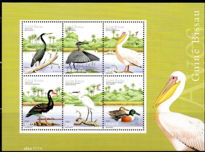 Guineea Bissau 2001, Fauna - Pasari, MNH