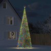 VidaXL Pom de Crăciun LED 1544 LED-uri colorate 500 cm 358075