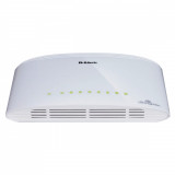 SWITCH D-LINK; model: DGS-1008D; PORTURI: 8 x RJ-45 10/100/1000