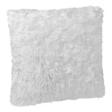 Perna Decorativă, Imitatie de Blană, Alb, 51x51cm, Oem