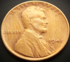 Moneda istorica 1 CENT - SUA, anul 1941 * cod 5314