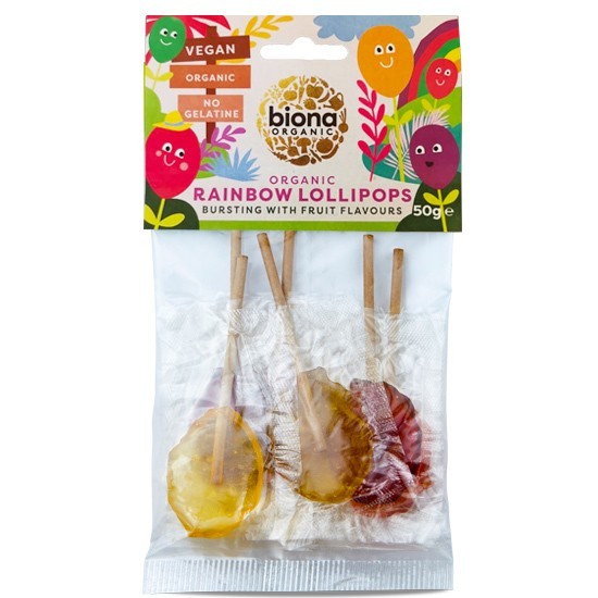 Acadele rainbow bio 6 buc/pachet 50g Biona