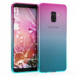 Husa pentru Samsung Galaxy A8 (2018), Silicon, Albastru, 47914.01, Carcasa, Kwmobile