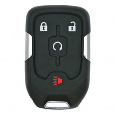 Carcasa cheie auto Techstar® pentru Telecomanda Inteligenta, Chevrolet compatibila cu GMC Acadia Terrain , 4 Butoane, Negru