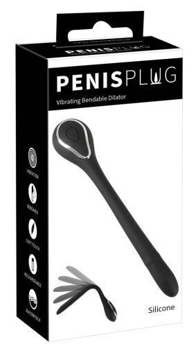 Penis Plug Vibrating Bendable Dilator (13,5 cm)