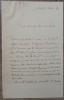 Scrisoare olografa Sigismund Chernbach, medicul sef al orasului Dorohoi, 1893