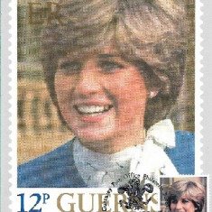 7490 Carte postala maxima Guernsey 1981